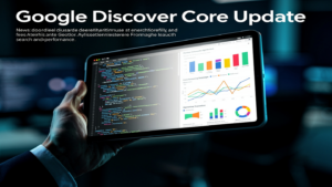 Google Discover Core Update Februar 2026 auf Smartphone, editorial cover